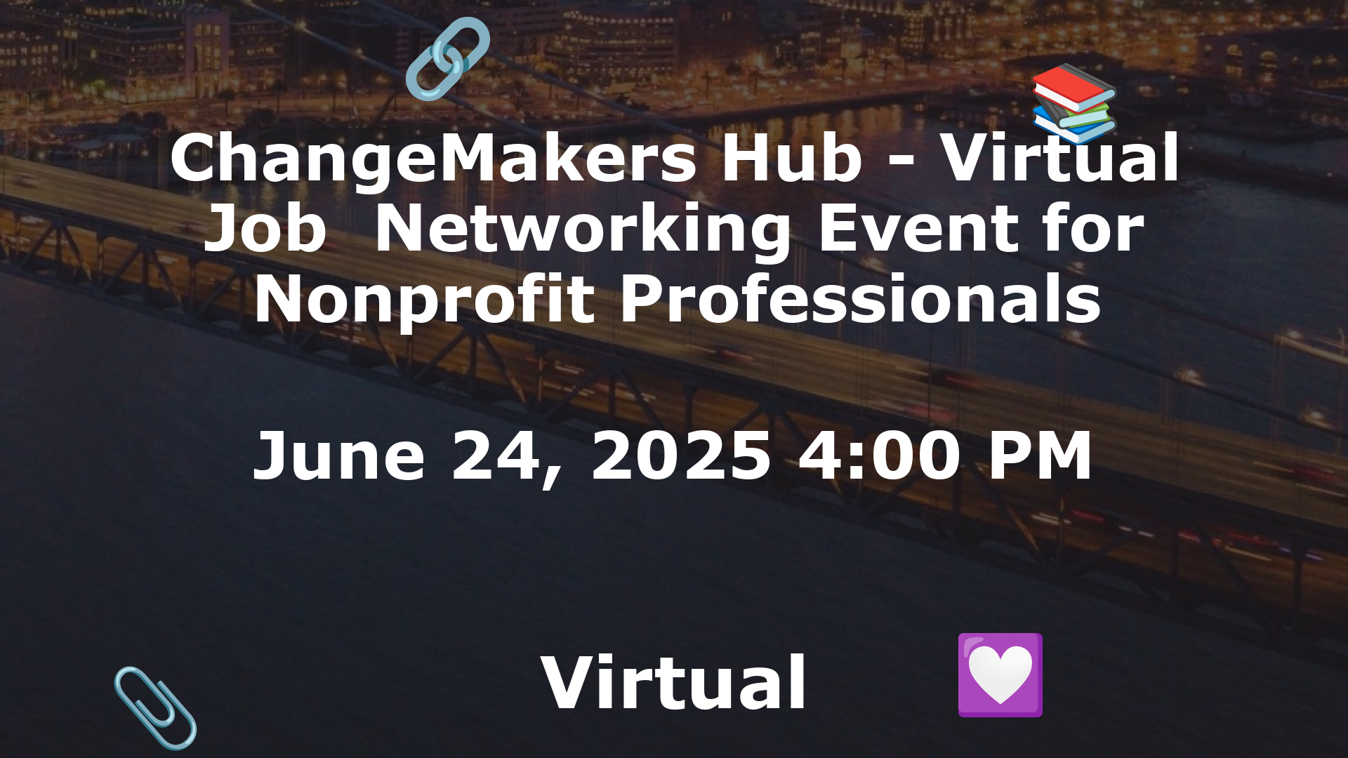 ChangeMakers Hub - Virtual Job  Networking Event for Nonprofit Professionals event image